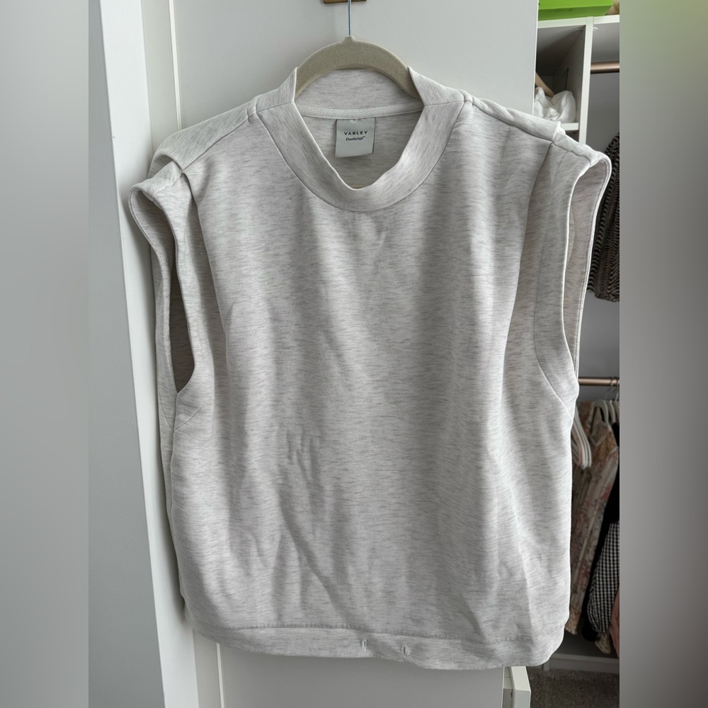 Varley Light Heather Gray Sleeveless Muscle Tank